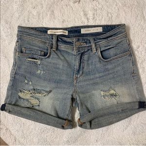Pilcro by Anthropologie Distressed Denim Shorts